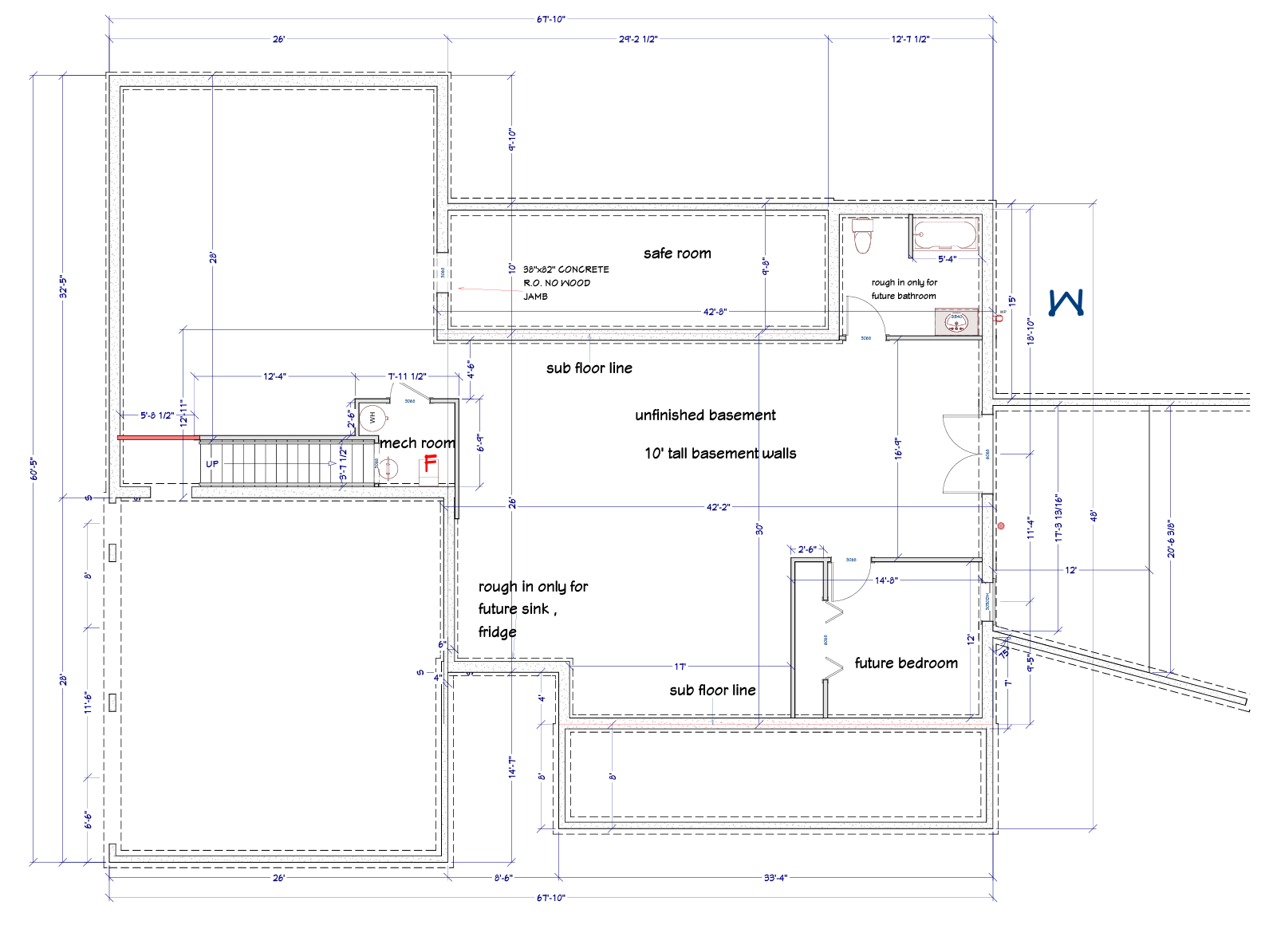 whitefield floor plan foundation